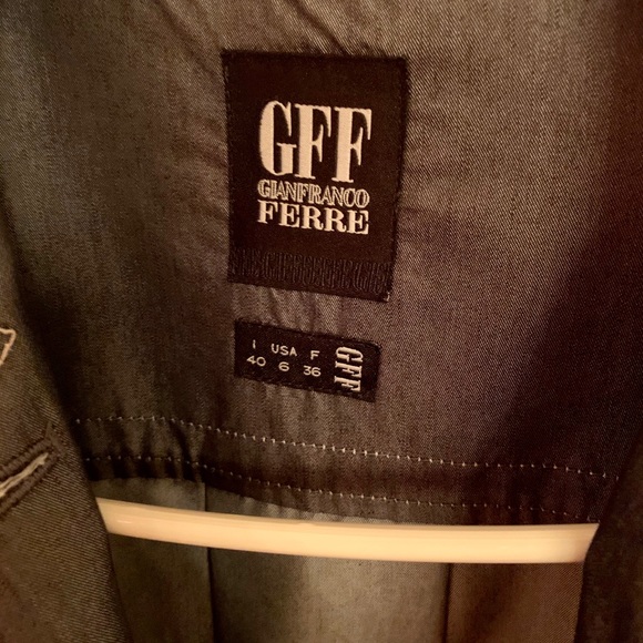 GFF Ferre Trench Coat US 6 Good Condition Gray - Picture 3 of 4